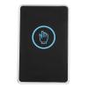 Backlit Door Exit Button with Contactless LED Infrared Access Control, Surface Mount Installation for Home Office, Black ABS Plastic view 1