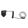 LED Macro Flash Light, LCD Display, 48 LEDs, 7 Brightness Modes, 9 Adapter Rings, Blue and Orange Flash Diffusers, for DSLR Cameras with True Color, Close Distance view 1