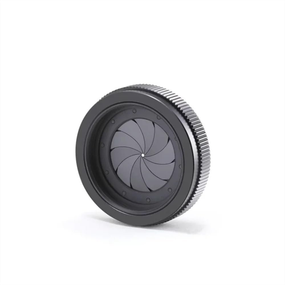 ZTBH Microscope Accessories Kit M42 to M42 1.5-29mm Iris Diaphragm Microscope Camera Lens DIY Retrofit Module Adapter Ring Microscope Slides(Black,1.5-29mm)