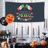 Mexico Independence Day Banner Decorations Backdrop Photography Background 71 * 35 Inches Yard Outdoor Welcome Poster Sign For Party Supplies Holiday view 2