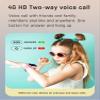 4G GPS Smart Watch for Kids GPS Tracker Phone Watch Whatsapp Video Call SOS Alarm Voice Chat Message and Text Real-Time Tracking Smartwatch for Age 3-15 Gift Blue&Black view 2