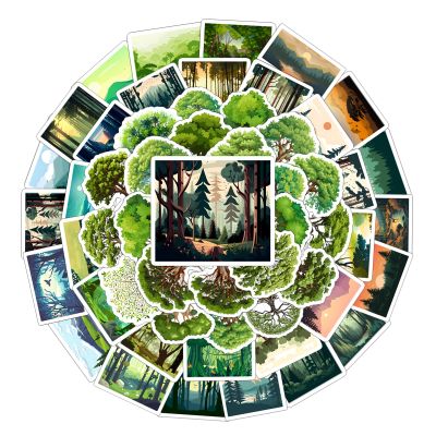 100PCS Forest Adventure Stickers Waterproof Vinyl Nature Sticker for Water Bottles Laptops Gear Scrapbooks Luggage Helmet Skateboard Snowboard Guitar- Perfect for Teens and Adults Nature Enthusiasts