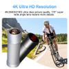 VSYSTO 4K Bicycle Helmet WiFi Camera with Temperature Display, Waterproof WDR 170 Super Wide Angle Lens Motorcycle Bike Dash Camera, G-Sensor, Loop Recording view 4