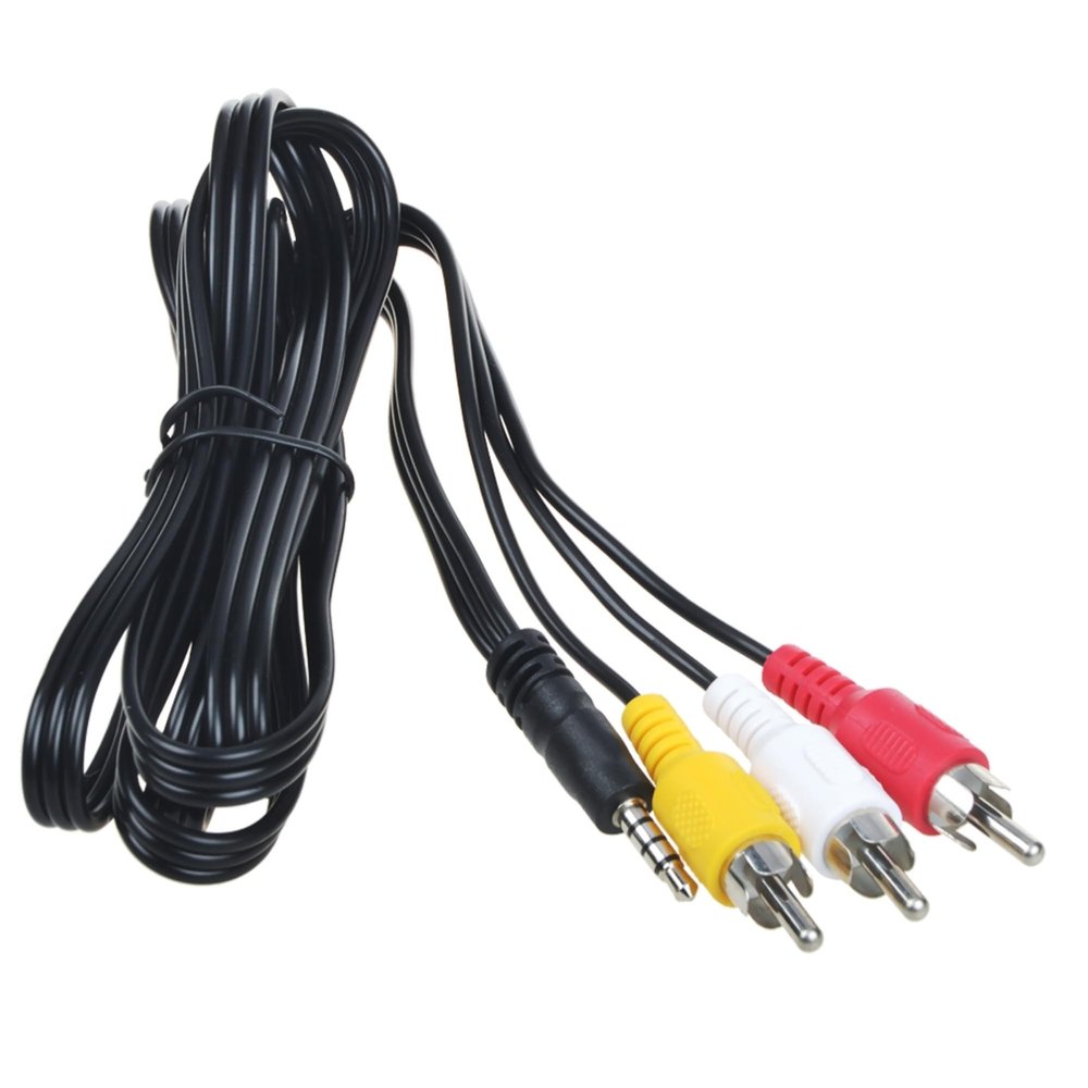 FITE ON 5ft AV A/V TV Video Cable Cord Lead Compatible with Panasonic Camcorder SDR H95/P/C SDR-H85/P/C