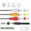 FITE ON 5ft AV A/V TV Video Cable Cord Lead Compatible with Panasonic Camcorder SDR H95/P/C SDR-H85/P/C view 2