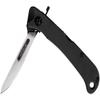 Hogue Expel 2.5 Replaceable High Carbon Steel Blade, Stainless Steel w/ Peel-Ply Textured G10 Frame, Folding Scalpel Knife, Solid Black - 35836 view 2