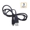 3Ft Black USB Cable Cord Compatible with Eventide Model: H90 (Work on This Model only) Harmonizer 1225-000 Guitar Effects Pedal Transfer Data Sync Lead Connect to Computer PC view 4