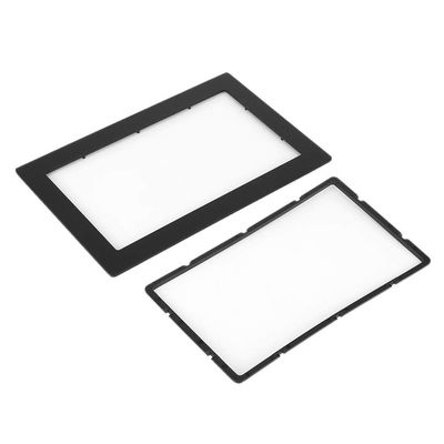 Klanata Car Stereo Frame Kit, High Strength Plastic 7-Inch and 2-DIN Fascia Dash Mount Trim for 178 x 102mm
