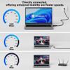 USB to Ethernet Cable 0.5 FT, USB 3.0 A Male to RJ45 Male Cord, Directly Connected, Aluminum Portable Gigabit LAN Network Cable for Laptop, PC, Switch, More, Braided Cable with 5 Pcs Ties view 3