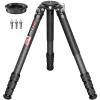 EVUMO XT9S 40mm Carbon Fiber Bowl Tripod, 65'' Heavy Duty 10-Layer Carbon Fibre Camera Tripod, Professional Photography Camera Tripod Stand for Canon Sony DSLR, Video Camcorder, Max Load 88lb/40kg view 1