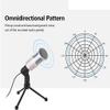 JDXQBLD Microphone for Computer Computer Microphone,External PC 3.5mm Microphone with Tripod Condenser Mic for Loptop Mac-Recorder Singing Karaoke view 2