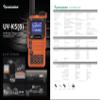 QUANSHENG UV-K6 Walkie Talkie, Portable VHF UHF Dual Band 5W Type-C Rechargeable Two Way Radio NOAA Emergency Weather Receiver with Programming Cable (Pack of 2) view 3