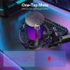 JDXQBLD USB Microphone Gaming Mic Condenser Mic RGB Mic Noise Canceling Mic with Mic Gain RGB Light (D As Shown) (D As Shown) view 2