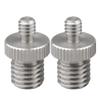 CAMVATE 1/4" Male to M12 Male Screw + Triple NATO Rail Quick Release Bar + Crab clamp with 5/8"-27 Thread view 2