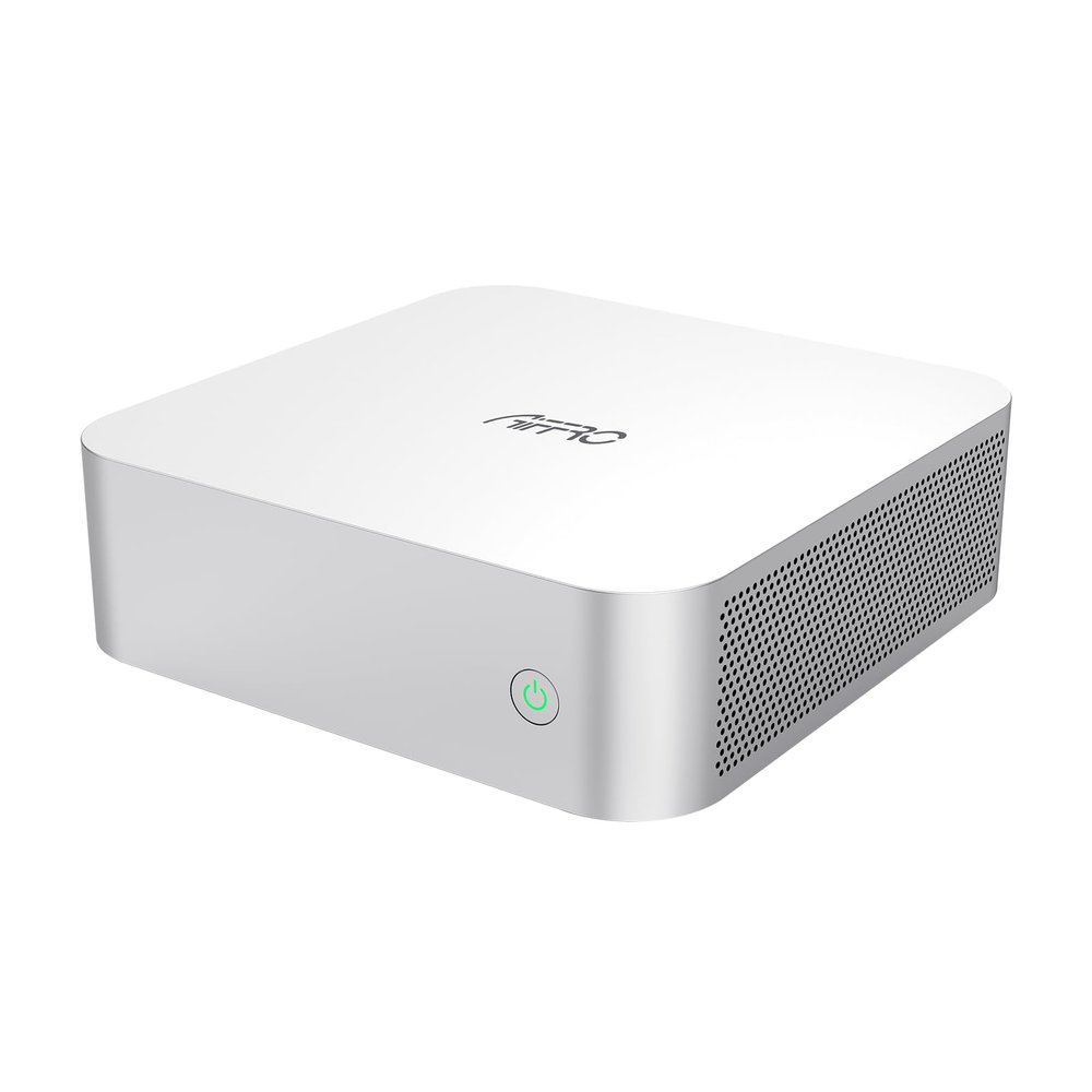 Aiffro K100 All-SSD NAS Storage | Intel N100 | 8GB LPDDR5 4800MHz | 4 Bays 2280 M.2 SSD Up to 16TB | 2.5GbE RJ45 | Mini Pocket NAS | Set for Truenas, Freenas, Unraid, Windows, OMV