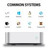 Aiffro K100 All-SSD NAS Storage | Intel N100 | 8GB LPDDR5 4800MHz | 4 Bays 2280 M.2 SSD Up to 16TB | 2.5GbE RJ45 | Mini Pocket NAS | Set for Truenas, Freenas, Unraid, Windows, OMV view 3