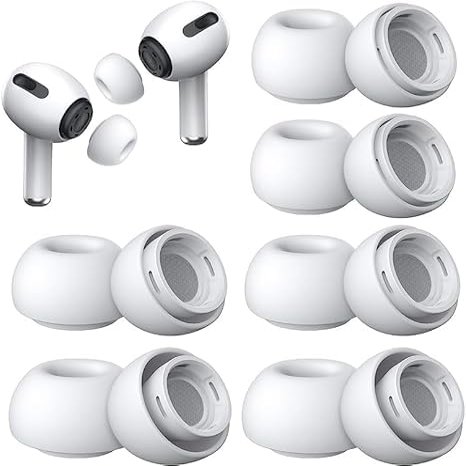 [12 Pieces L] Serizalela Replacement Ear Tips for AirPods Pro/AirPods Pro 2 Silicon Ear Buds Tips with Portable Storage Box (L) (6 Pairs)