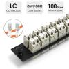 Duogalia 12 Duplex LC/MM Fiber Patch Panel with Duplex Multimode Gray LC Adapters, 24 Fiber Ports(2-Pack) view 2