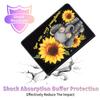 Case for iPad 10.2 2021 iPad 9th Gen / 2020 iPad 8th Genn / 2019 iPad 7th Gen, Durable Shockproof Protective Cover for 10.2", Cute Baby Elephant and Sunflower view 3