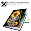 Case for iPad 10.2 2021 iPad 9th Gen / 2020 iPad 8th Genn / 2019 iPad 7th Gen, Durable Shockproof Protective Cover for 10.2", Cute Baby Elephant and Sunflower view 4