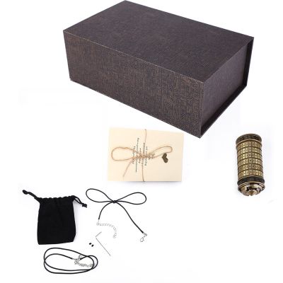 Respicefinem Wooden Cipher Wheel 21.014.011.0 Classical Da Vinci Password Letter Lock Romantic Gift with Useless Box The Useless Box, Respicefinem95ub3a01ws