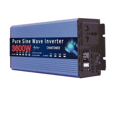 IJPDXOLBQ Pure Sine Wave Inverter 12V 220V DC 12/24V to AC 220V 2000W 3000W 3600W Power Voltage Converter Car Solar Inverter(3600W,12V-220V 50HZ-Universal)