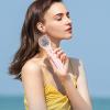 Haofy Portable Handheld Fan, Fast Cooling USB Rechargeable Mini Cold Compress Fan Quiet Small Fan for Home Office Outdoor with Built in Ice Compress Sheet () view 3