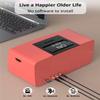 iGuerburn Simple Music Player for Dementia Elderly Seniors Easy MP3 Player as Alzheimers Dementia Visually Impaired Patients Product Gift One-Touch Controls ON/Off Retro Music Box (Red) view 3