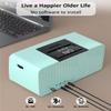 iGuerburn Simple Music Player for Dementia Elderly Seniors Easy MP3 Player as Alzheimers Dementia Visually Impaired Patients Product Gift One-Touch Controls ON/Off Retro Music Box (Cyan) view 3