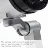 YUHOME Fake Security Camera Dummy Camera Simulated Surveillance Camera with Flashing Light Indoor Outdoor Use for Home Business Warning Security, Silver view 4