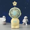 Astronaut Small Fan USB Charging Portable Handheld Desktop Portable Fans with LED Lighting for Kids Adults view 4