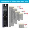 JMT M.2 SSD Enclosure RGB Cool Light Compatible with M.2 NVME / NGFF 2230 2242 2260 2280 SSD (Compatible with NVMe) view 3