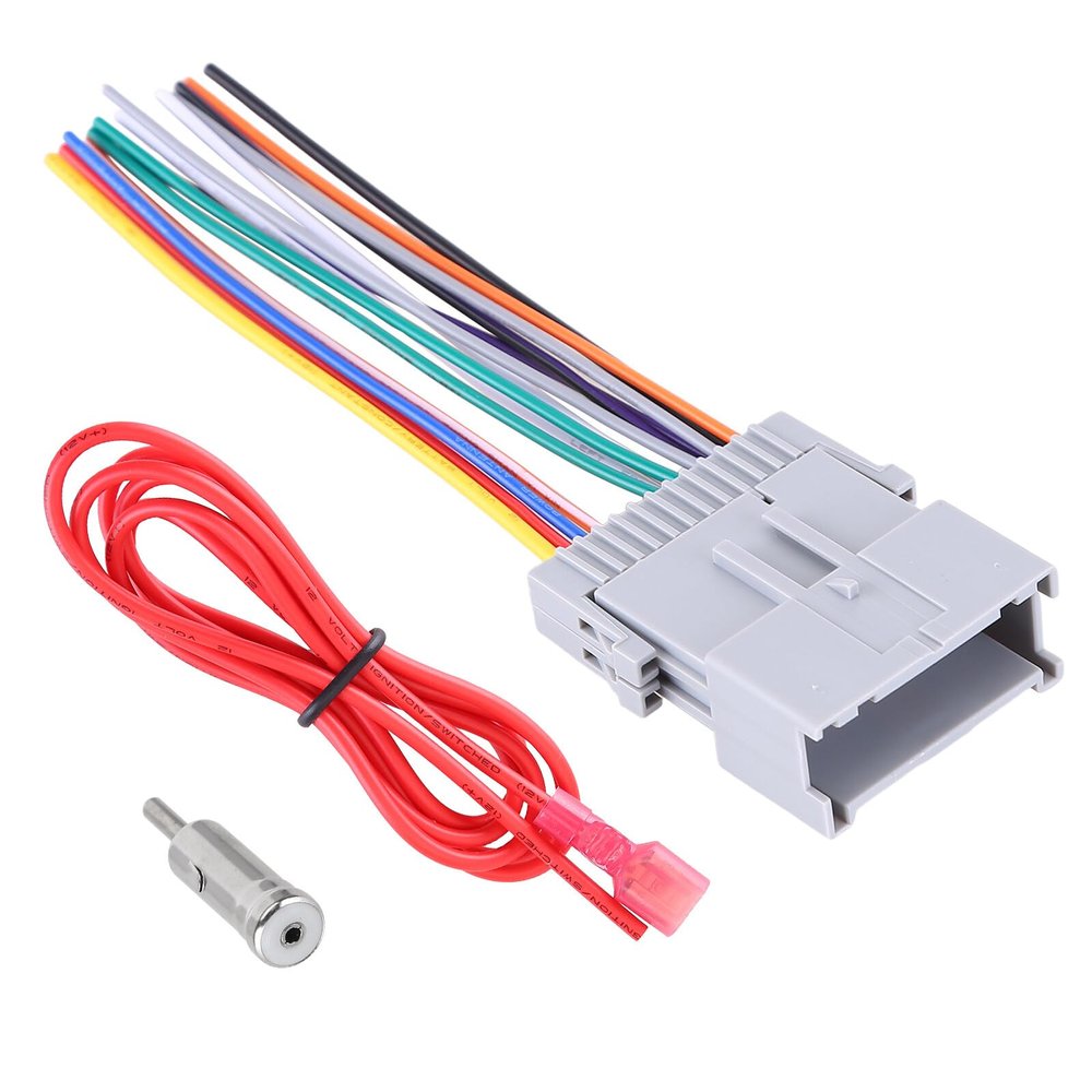 DirectNine Basics Car Stereo Radio Wiring Harness w/Antenna Adapter Aftermarket Stereo CD Receiver Wire Cable Aerial Connector Plug