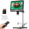 Andonstar 4K 60FPS 10.1" HDMI Digital Microscope for Soldering, 64MP 3840P UHD Video Audio Record, AD210S-Pro Electronic PCB Microscope for Adults, Error Coins, Pro Boom Arm Stand, 64GB view 1