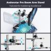 Andonstar 4K 60FPS 10.1" HDMI Digital Microscope for Soldering, 64MP 3840P UHD Video Audio Record, AD210S-Pro Electronic PCB Microscope for Adults, Error Coins, Pro Boom Arm Stand, 64GB view 4