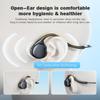3.5mm Open Ear Headphones Wired headphones with Mic, 3.5mm+USB Connection, Air Conduction Wired Headset with Premium Sound Ultra-Light USB Headset Perfect for Phones Tablets PC Speakers -Black view 2