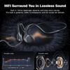 3.5mm Open Ear Headphones Wired headphones with Mic, 3.5mm+USB Connection, Air Conduction Wired Headset with Premium Sound Ultra-Light USB Headset Perfect for Phones Tablets PC Speakers -Black view 4