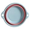 NOENNULL Foldable Washbasin for Travel Portable Wash Basin Household Plastic Wash Dish Tub Multi Functional Round Washing Up Bowl for Washing Vegetables, Dishwashing (M Size), NOENNULL31m6cvpgdu-12 view 4