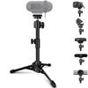 Desktop Webcam Tripod Stand, Portable Webcam Mount Holder with Magnet Mount and 1/4 Thread Compatible with Logitech Webcam MX Brio 4K,C920,StreamCam,C930,C922,C925e,C615,Brio 500 300 100 Webcams (1) view 1