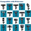 Desktop Webcam Tripod Stand, Portable Webcam Mount Holder with Magnet Mount and 1/4 Thread Compatible with Logitech Webcam MX Brio 4K,C920,StreamCam,C930,C922,C925e,C615,Brio 500 300 100 Webcams (1) view 4