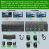 KVM Switch 2 Monitors 4 Computers HDMI, KCEVE 8K@60Hz, 4K@144 Hz USB 3.0 KVM Switcher Box with EDID Emulator for 4 Computers Share Mouse Keyboard and Monitor, Stable Chip, Great Compatibility view 2