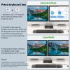KVM Switch 2 Monitors 4 Computers HDMI, KCEVE 8K@60Hz, 4K@144 Hz USB 3.0 KVM Switcher Box with EDID Emulator for 4 Computers Share Mouse Keyboard and Monitor, Stable Chip, Great Compatibility view 3