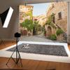 12x8ft Italy Street Backdrop Europe Village Town Landscape Buildings Photography Background Italian Tuscany Stone Wall Old House Banner Decorations Holiday Travel Party Photo Booth Props view 3