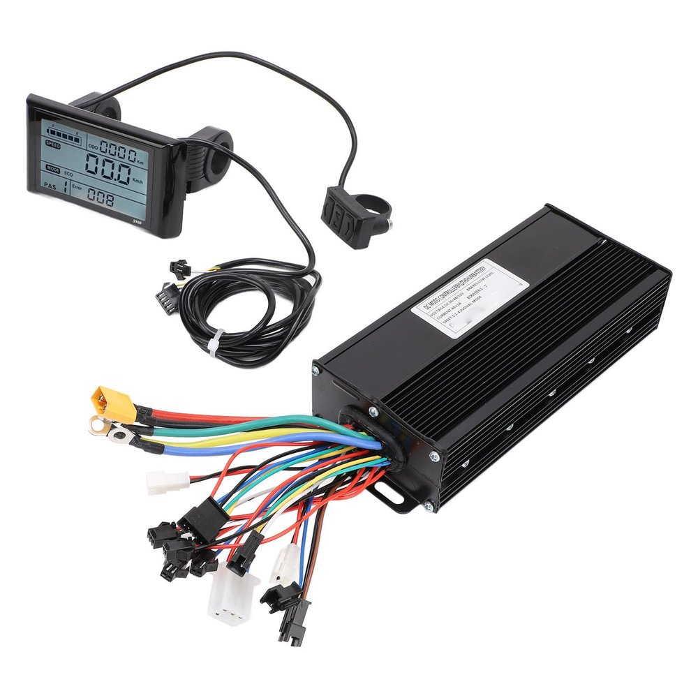 Motor Brushless Controller E Bike, 36V 48V 52V 40A LCD Display Panel Motor Brushless Controller ElectricControl Kit, S900 LCD Display for Repair Replacement