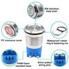 2PCS DC24V 19mm Electronic Stainless Steel Active Piezo Buzzer Waterproof IP67 Continuous Sounder 110dB Metal Buzzer Alarm with Red Flash Indicator view 2