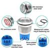 2PCS DC24V 22mm Electronic Stainless Steel Buzzer Alarm Sounder Waterproof IP67 Continuous Sounder 110dB Metal Active Piezo Buzzer with Red Flash Indicator view 2