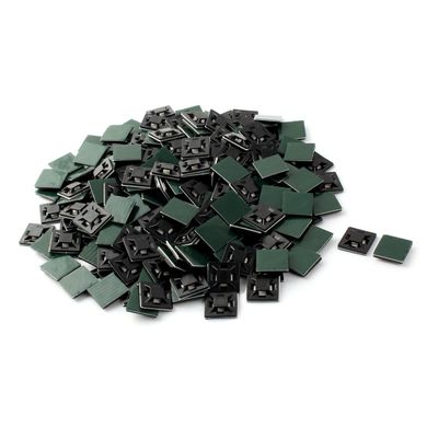 FESWERT Cable tie fixing seat Self-Adhesive Wire Bundle Holder Zip Tie Mount Base 20mmx20mm 200pcs