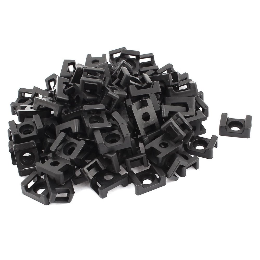FESWERT Cable tie fixing seat HC-2 9mm Width Cable Tie Mount Base Holder Fixing Saddle 90 Pcs