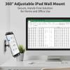 TeQable Tablet Wall Mount, 360 Rotating iPad Wall Mount Holder, Compatible with 4.7"-12.9" Tablets Including Phones, iPad Pro/Mini/Air, Samsung, Kindle, Galaxy Tab - Ideal for Gym, Kitchen, Work Use view 4