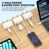 FlyCoco Double Door Magnetic Management Cable Clips, [Cable Smooth Adjustable] Adhesive Cable Clips Holder for Charger Wire, USB Cord, Office, Car, Desk Accessories, 6 Pack view 2